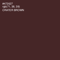 #472627 - Crater Brown Color Image